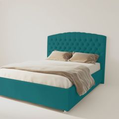 Кровать Берлин с ПМ 1200 (велюр бирюзовый) в Кудымкаре - kudymkar.mebel24.online | фото