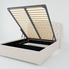 Кровать Берлин с ПМ 900 (экокожа белая) в Кудымкаре - kudymkar.mebel24.online | фото
