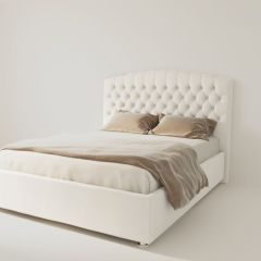 Кровать Берлин с ПМ 900 (экокожа белая) в Кудымкаре - kudymkar.mebel24.online | фото 2