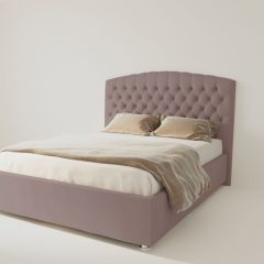 Кровать Берлин с ПМ 900 (велюр темно-серый) в Кудымкаре - kudymkar.mebel24.online | фото 2