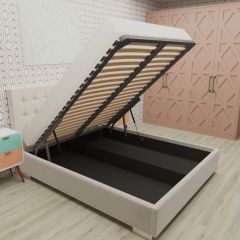 Кровать Брауни интерьерная +основание/ПМ/бельевое дно (140х200) в Кудымкаре - kudymkar.mebel24.online | фото 3