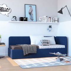 Кровать-диван Leonardo 160*70 (Синий) в Кудымкаре - kudymkar.mebel24.online | фото 6