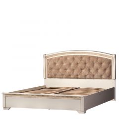 Кровать двойная №805 Парма кремовый белый (1600) в Кудымкаре - kudymkar.mebel24.online | фото