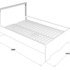 Кровать двойная Ольга 1Н + 2-а ящика (1400*2000) в Кудымкаре - kudymkar.mebel24.online | фото 3