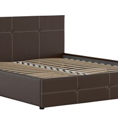 Кровать двойная Синди 160 + ортопед + ПМ + дно (арт. Марика 468 к/з (шоколад)) в Кудымкаре - kudymkar.mebel24.online | фото 2