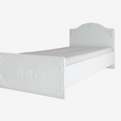 KI-KI КРД900.1 Кровать 900 (белый/белое дерево) в Кудымкаре - kudymkar.mebel24.online | фото 4