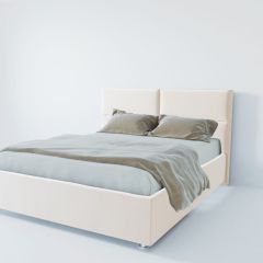 Кровать Корсика с ПМ 1600 (экокожа белая) в Кудымкаре - kudymkar.mebel24.online | фото 2