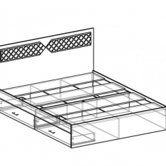 Кровать Николь 1400 (венге) в Кудымкаре - kudymkar.mebel24.online | фото 2