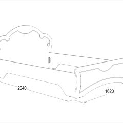 Кровать Ольга-10 МДФ (1400) без основания в Кудымкаре - kudymkar.mebel24.online | фото 2