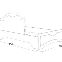 Кровать Ольга-10 МДФ (1600) без основания в Кудымкаре - kudymkar.mebel24.online | фото 2