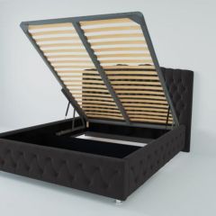 Кровать Нягань с ПМ 800 (экокожа кольт ч) в Кудымкаре - kudymkar.mebel24.online | фото 2