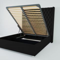 Кровать Версаль ЛЮКС с ПМ 1600 (экокожа кольт ч) в Кудымкаре - kudymkar.mebel24.online | фото 2