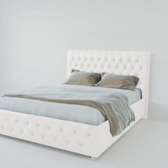 Кровать Версаль 1200 без основания (экокожа белый) в Кудымкаре - kudymkar.mebel24.online | фото