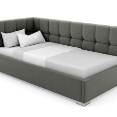 Кровать угловая Мия интерьерная +основание (80х200) в Кудымкаре - kudymkar.mebel24.online | фото 4