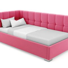 Кровать угловая Мия интерьерная +основание (80х200) в Кудымкаре - kudymkar.mebel24.online | фото 12