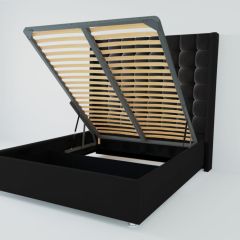 Кровать Венеция ЛЮКС с ПМ 2000 (экокожа кольт ч) в Кудымкаре - kudymkar.mebel24.online | фото