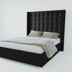 Кровать Венеция ЛЮКС с ПМ 2000 (экокожа кольт ч) в Кудымкаре - kudymkar.mebel24.online | фото 2