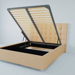Кровать Венеция с ПМ 1600 (экокожа бежевая) в Кудымкаре - kudymkar.mebel24.online | фото