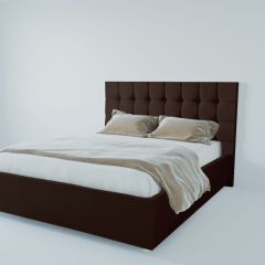 Кровать Венеция с ПМ 900 (экокожа коричневая) в Кудымкаре - kudymkar.mebel24.online | фото 2