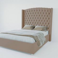 Кровать Версаль ЛЮКС с ПМ 1400 (велюр темно-серый) в Кудымкаре - kudymkar.mebel24.online | фото