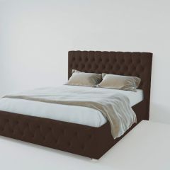 Кровать Версаль с ПМ 900 (экокожа коричневая) в Кудымкаре - kudymkar.mebel24.online | фото