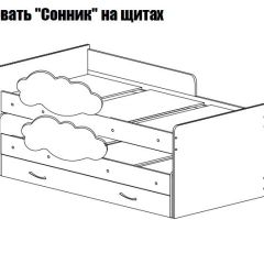 Кровать выкатная Соник (800*1900) в Кудымкаре - kudymkar.mebel24.online | фото 2