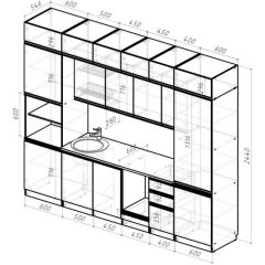 Кухонный гарнитур Адажио люкс 3000 мм в Кудымкаре - kudymkar.mebel24.online | фото 2