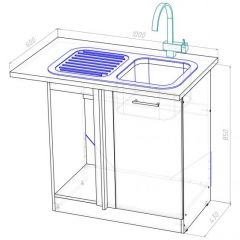 Кухонный гарнитур Адажио мега прайм 1500 х 2700 мм в Кудымкаре - kudymkar.mebel24.online | фото 19