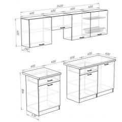 Кухонный гарнитур Кремона (2.4 м) в Кудымкаре - kudymkar.mebel24.online | фото 3