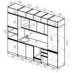 Кухонный гарнитур Лоретта люкс 3000 мм в Кудымкаре - kudymkar.mebel24.online | фото 2