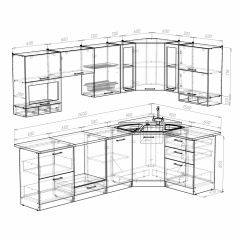 Кухонный гарнитур Ника гранд оптима 1500*2600 в Кудымкаре - kudymkar.mebel24.online | фото 3