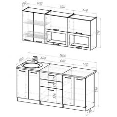 Кухонный гарнитур Паола макси 1800 мм в Кудымкаре - kudymkar.mebel24.online | фото 2