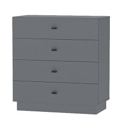 Квадро К-1 Комод 4ящ. (ЛДСП Графит) в Кудымкаре - kudymkar.mebel24.online | фото