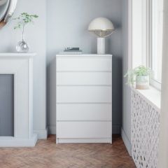 МОРИ МК 700.5 Комод (белый) в Кудымкаре - kudymkar.mebel24.online | фото
