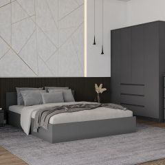 МОРИ КРМ 1600.1/1 Кровать (настил) графит в Кудымкаре - kudymkar.mebel24.online | фото
