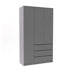 МОРИ МШ 1200.1 Шкаф (графит) в Кудымкаре - kudymkar.mebel24.online | фото 2