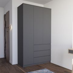 МОРИ МШ 1200.1 Шкаф (графит) в Кудымкаре - kudymkar.mebel24.online | фото
