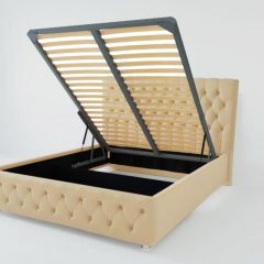 Кровать Версаль с ПМ 1600 (экокожа бежевая) в Кудымкаре - kudymkar.mebel24.online | фото 2