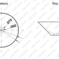 Накладная раковина melana mln-t4006-b8+b3 (салатово-красная) в Кудымкаре - kudymkar.mebel24.online | фото 2