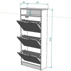 Обувница W10 в Кудымкаре - kudymkar.mebel24.online | фото 2