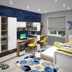 Подростковая Волкер (модульная) в Кудымкаре - kudymkar.mebel24.online | фото 2