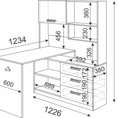 Подростковая Волкер (модульная) в Кудымкаре - kudymkar.mebel24.online | фото 23