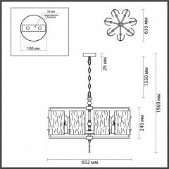 Подвесная люстра Odeon Light Elegante 4878/7 в Кудымкаре - kudymkar.mebel24.online | фото 4