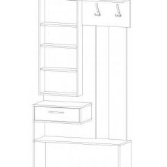 ИНФИНИТИ Прихожая (Секция с зеркалом + 2 шкафа-пенала) в Кудымкаре - kudymkar.mebel24.online | фото 6