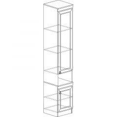 Шкаф многоцелевой №617 Инна Денвер темный в Кудымкаре - kudymkar.mebel24.online | фото 2