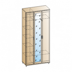 Прихожая Мелисса композиция 5 (Ясень Асахи) в Кудымкаре - kudymkar.mebel24.online | фото 2