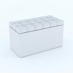 Пуф КВАДРО тип 2 Белый в Кудымкаре - kudymkar.mebel24.online | фото