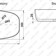 Раковина MELANA MLN-320352 в Кудымкаре - kudymkar.mebel24.online | фото 2