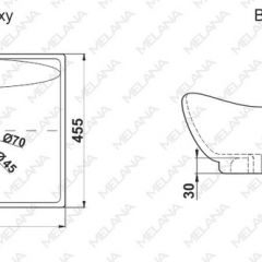 Раковина MELANA MLN-7211 в Кудымкаре - kudymkar.mebel24.online | фото 2