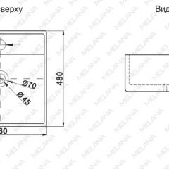 Раковина MELANA MLN-A064 в Кудымкаре - kudymkar.mebel24.online | фото 2